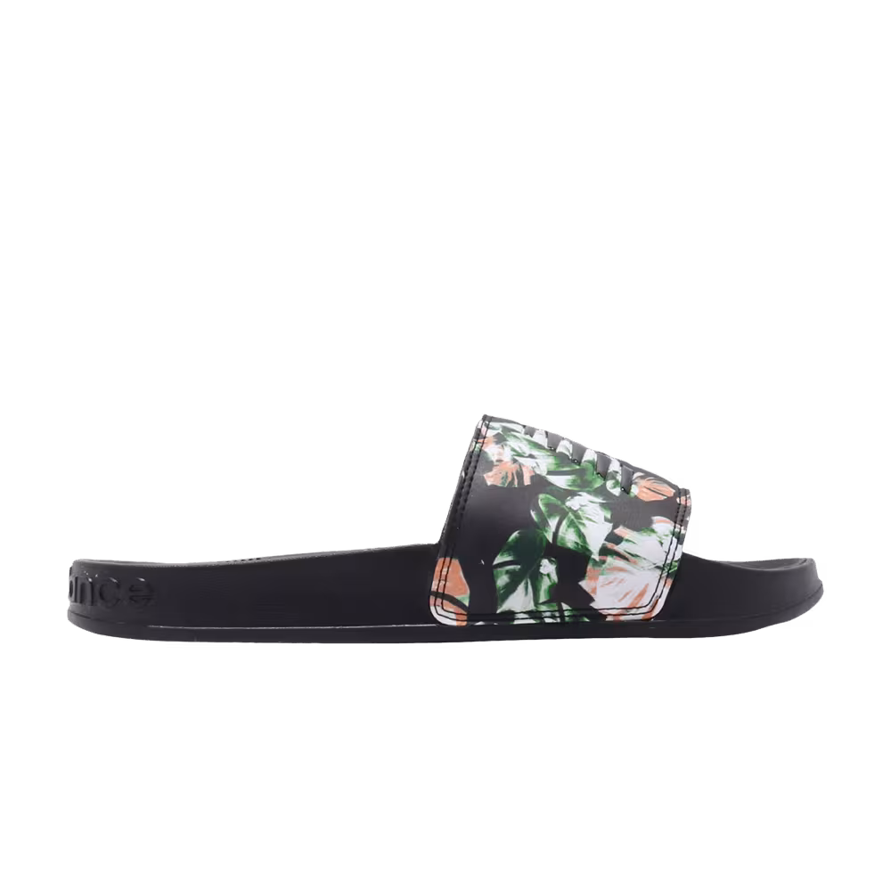 New Balance 200 Slides Black Floral