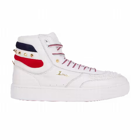 Christian Louboutin Top Rui Spikes 'Version White'