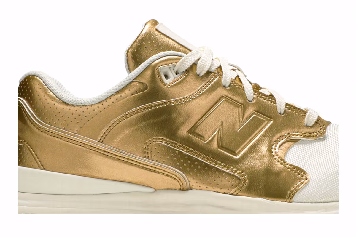New Balance 1550 Metallic Gold, view 3
