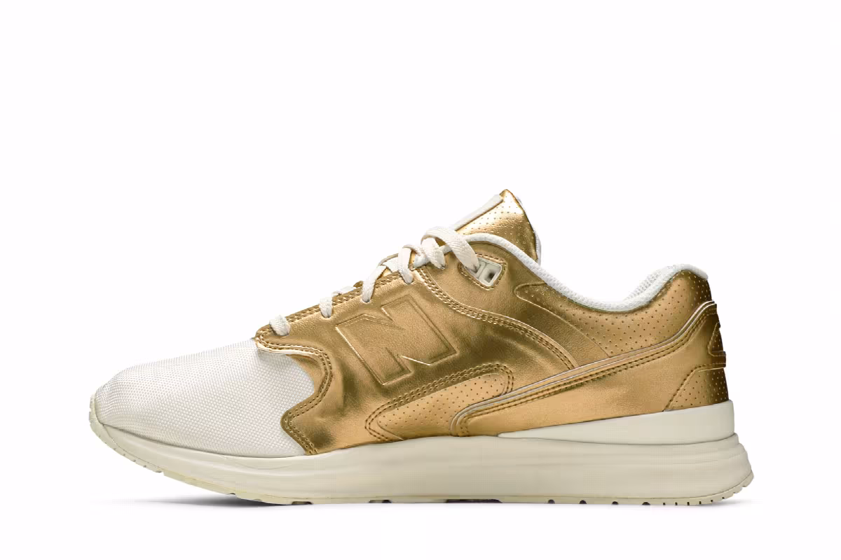 New Balance 1550 Metallic Gold, view 4