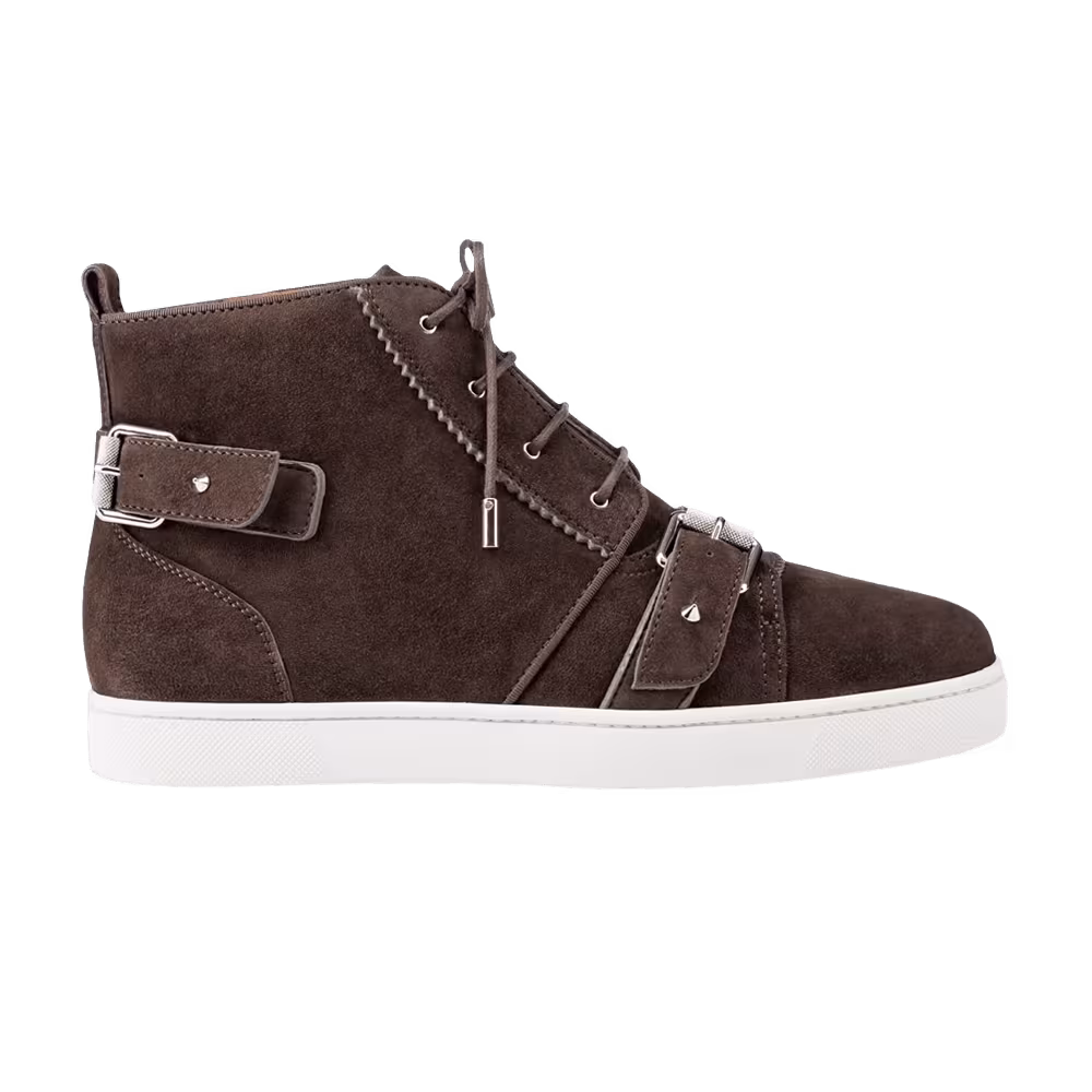 Christian Louboutin Nono Strap Flat Veau Velours Roche