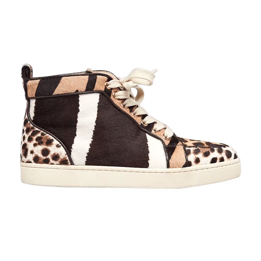 Christian Louboutin Rantus Orlato Flat Pony Leopard Hightop