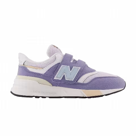 New Balance 997R Hook & Loop Little Kid Wide 'Iridescent Purple Light Chrome Blue'