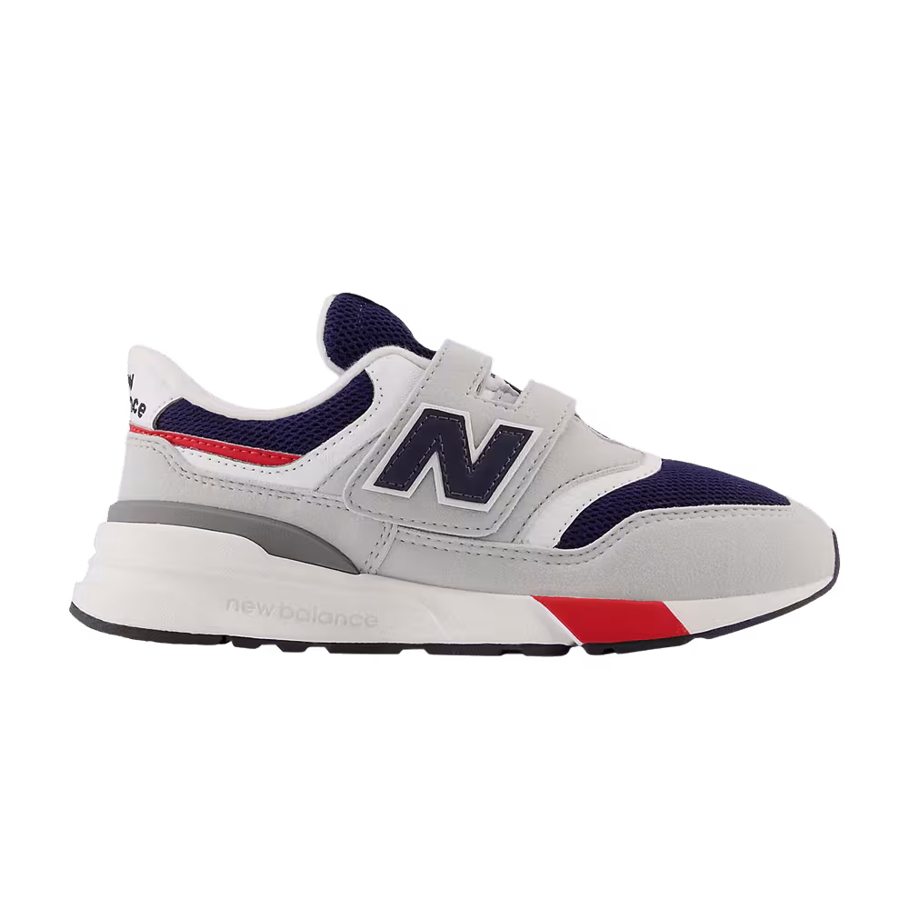 New Balance 997R Hook & Loop Little Kid Wide Elegant Grey Dark Navy