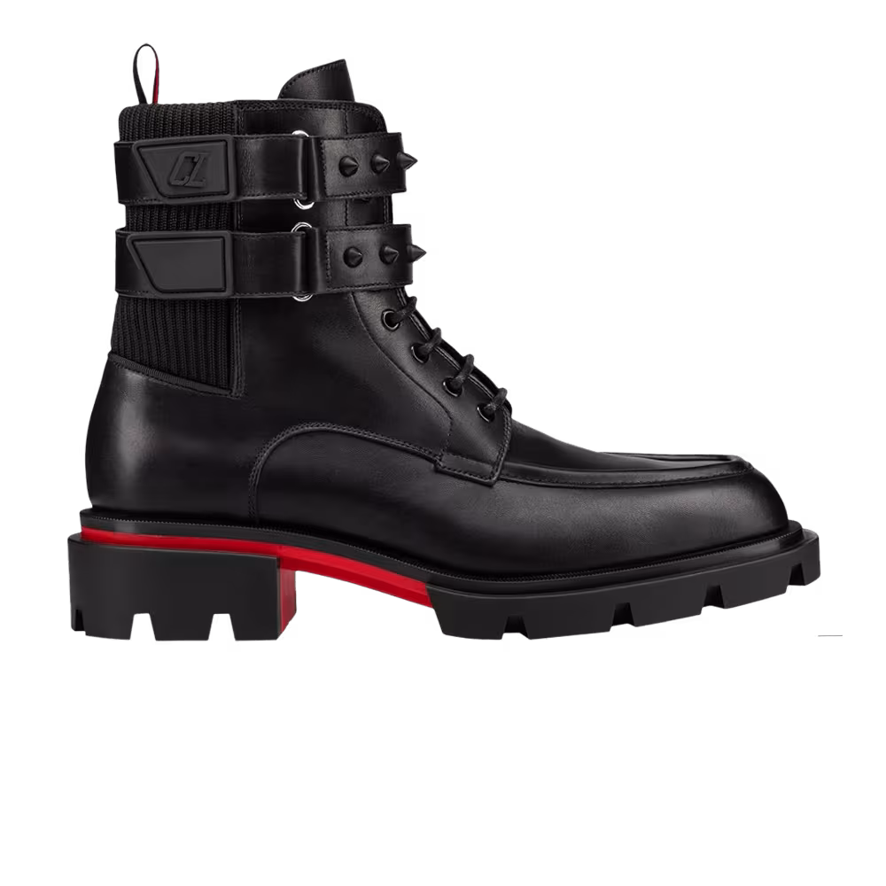 Christian Louboutin Our Flight Flat Derby Boot Black
