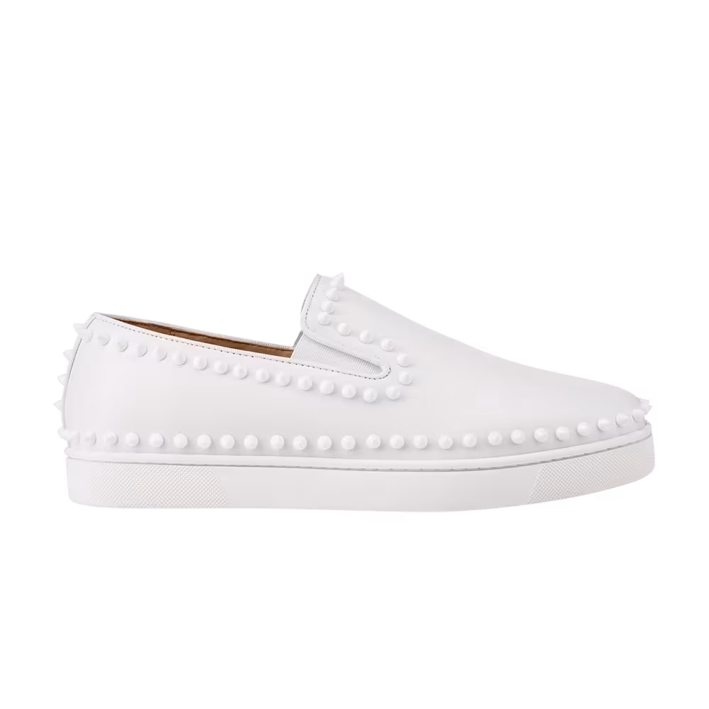 Christian Louboutin Pik Boat Flat White