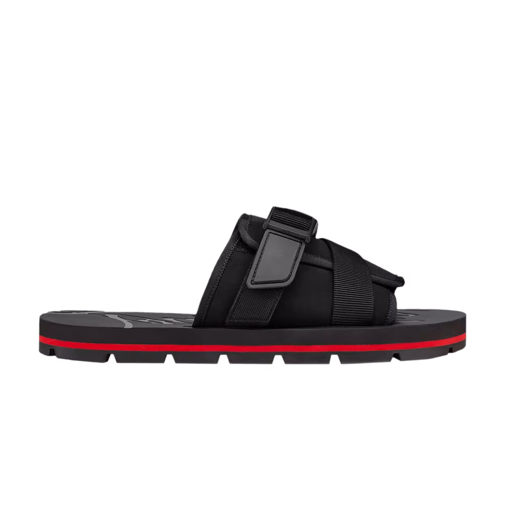 Christian Louboutin Siwa Clip Sandal Black Red