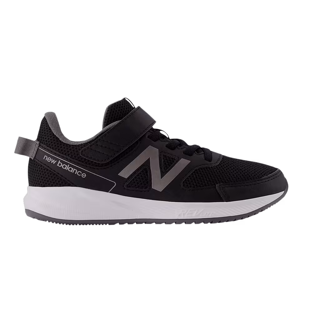 New Balance 570v3 Bungee Lace Kids Black Castlerock