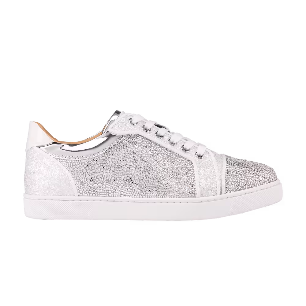 Christian Louboutin Women's Vieira Strass Metallic Silver