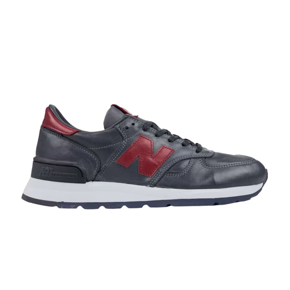 Horween Leather Co. x New Balance 990v1 Made in USA Navy Burgundy