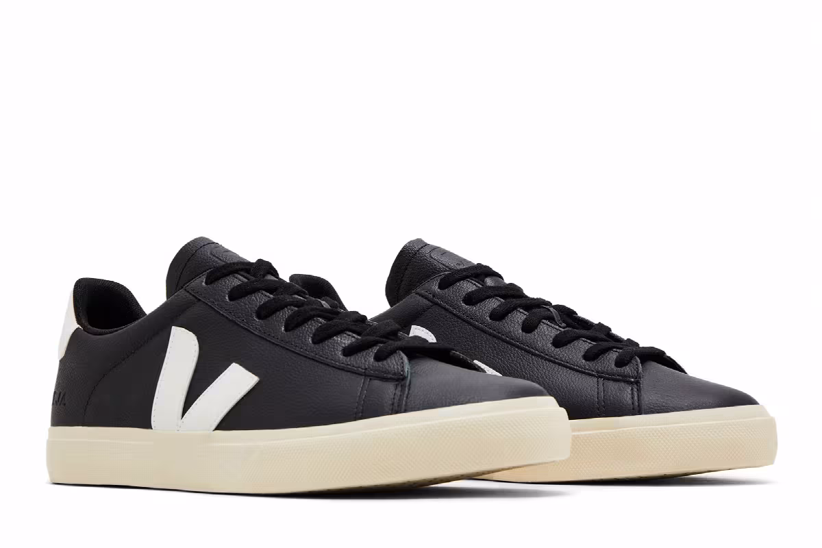 Veja Campo Low Chromefree Black White, view 9