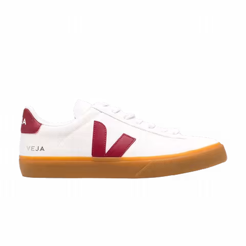 Veja Campo Chromefree Lace-Up 'White Marsala'