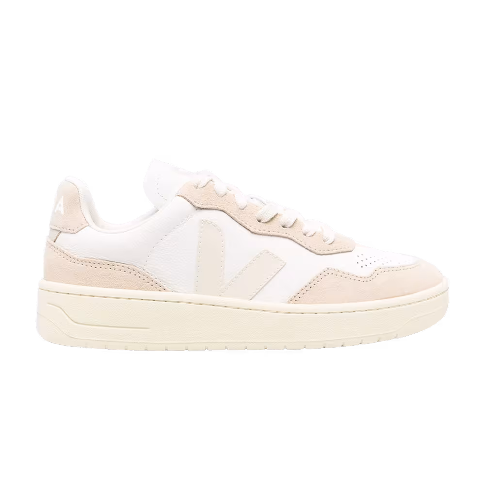 Veja V-90 Leather Pierre White