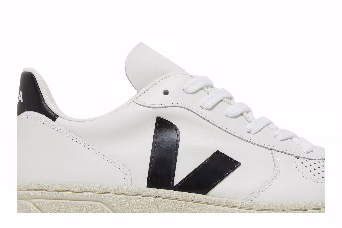 Veja V-10 Extra White Black, view 3