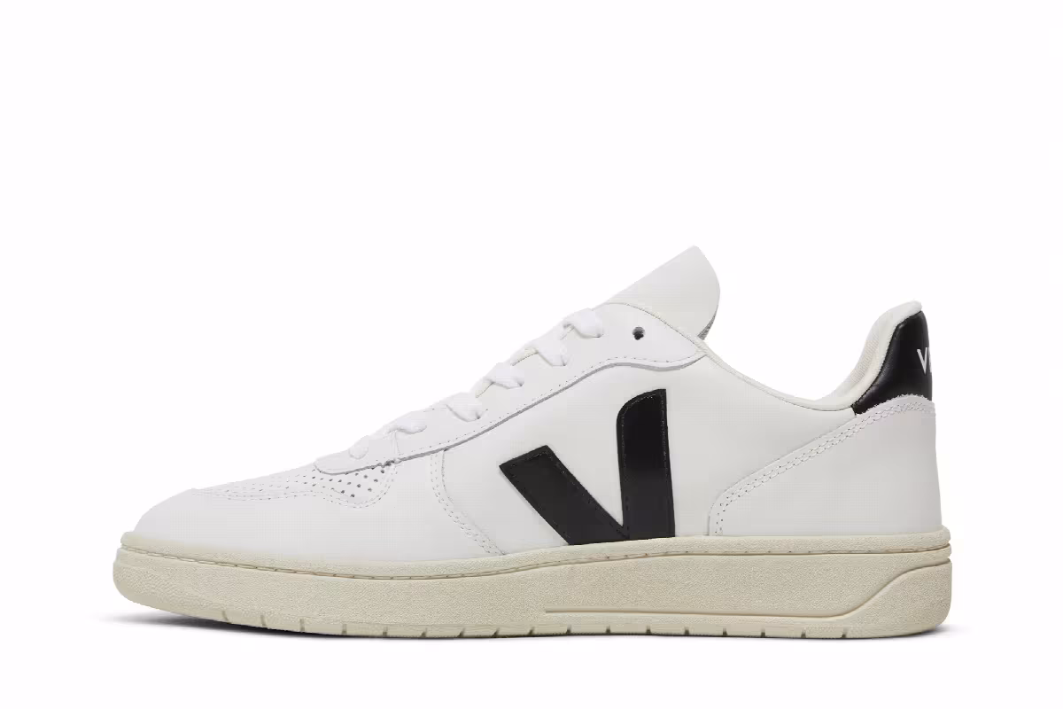 Veja V-10 Extra White Black, view 4