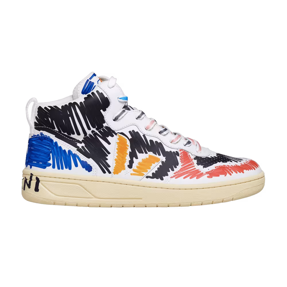 Marni x Veja V-15 High Scribble