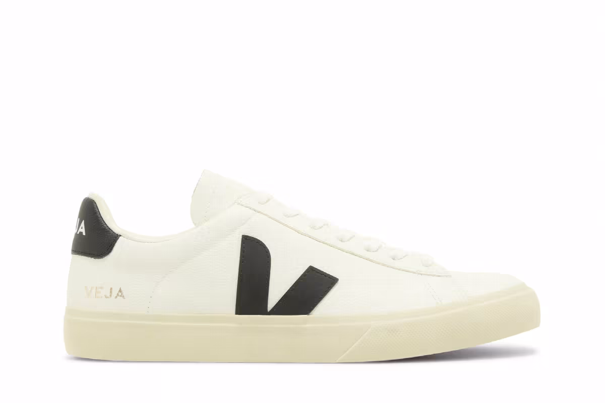 Veja Campo Low Chromefree White Black, view 2