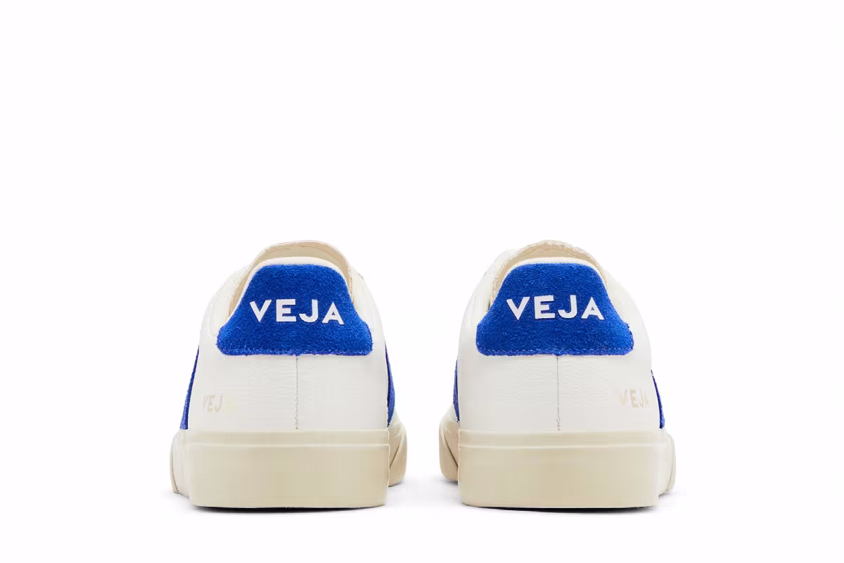 Veja Campo Chromefree Lace-Up White Cobalt Blue, view 7
