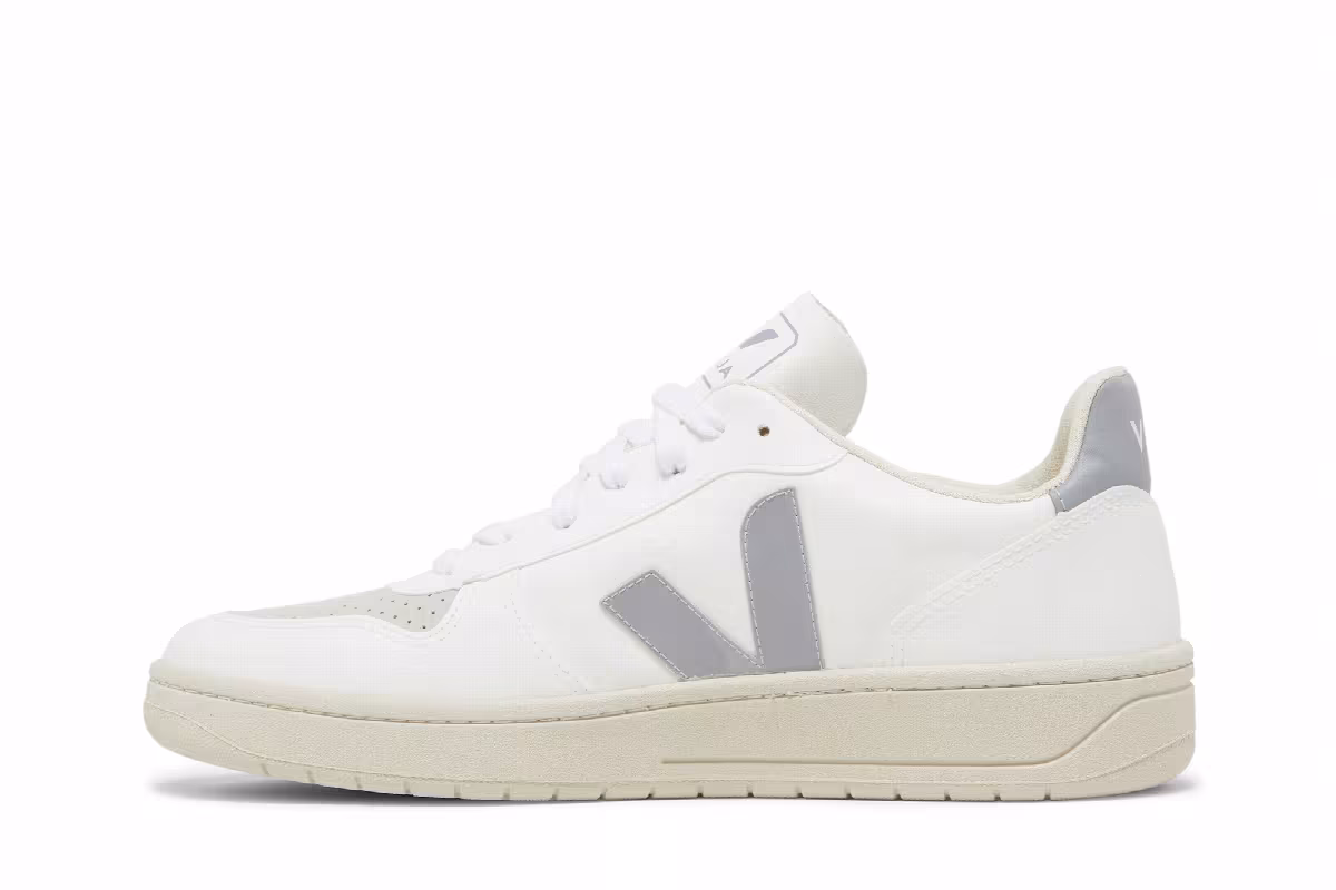 Veja V-10 White Oxford Grey, view 4