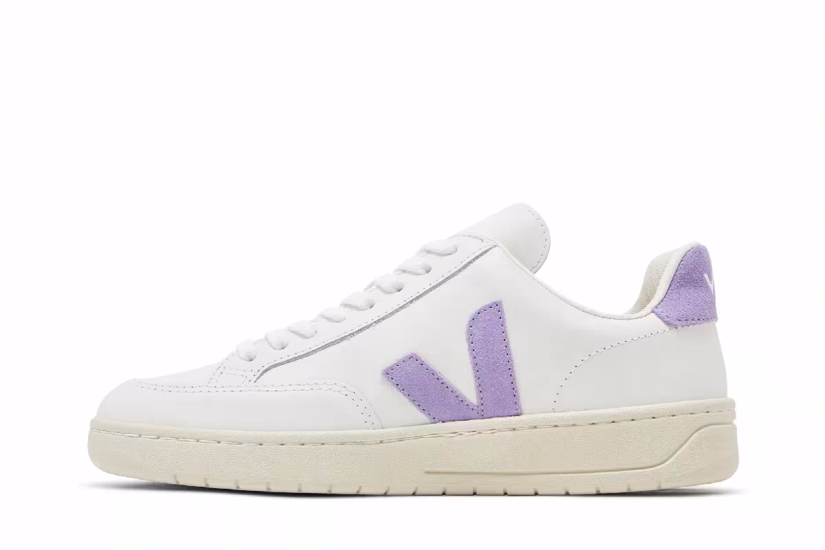 Veja Women's V-12 White Lavender, view 4