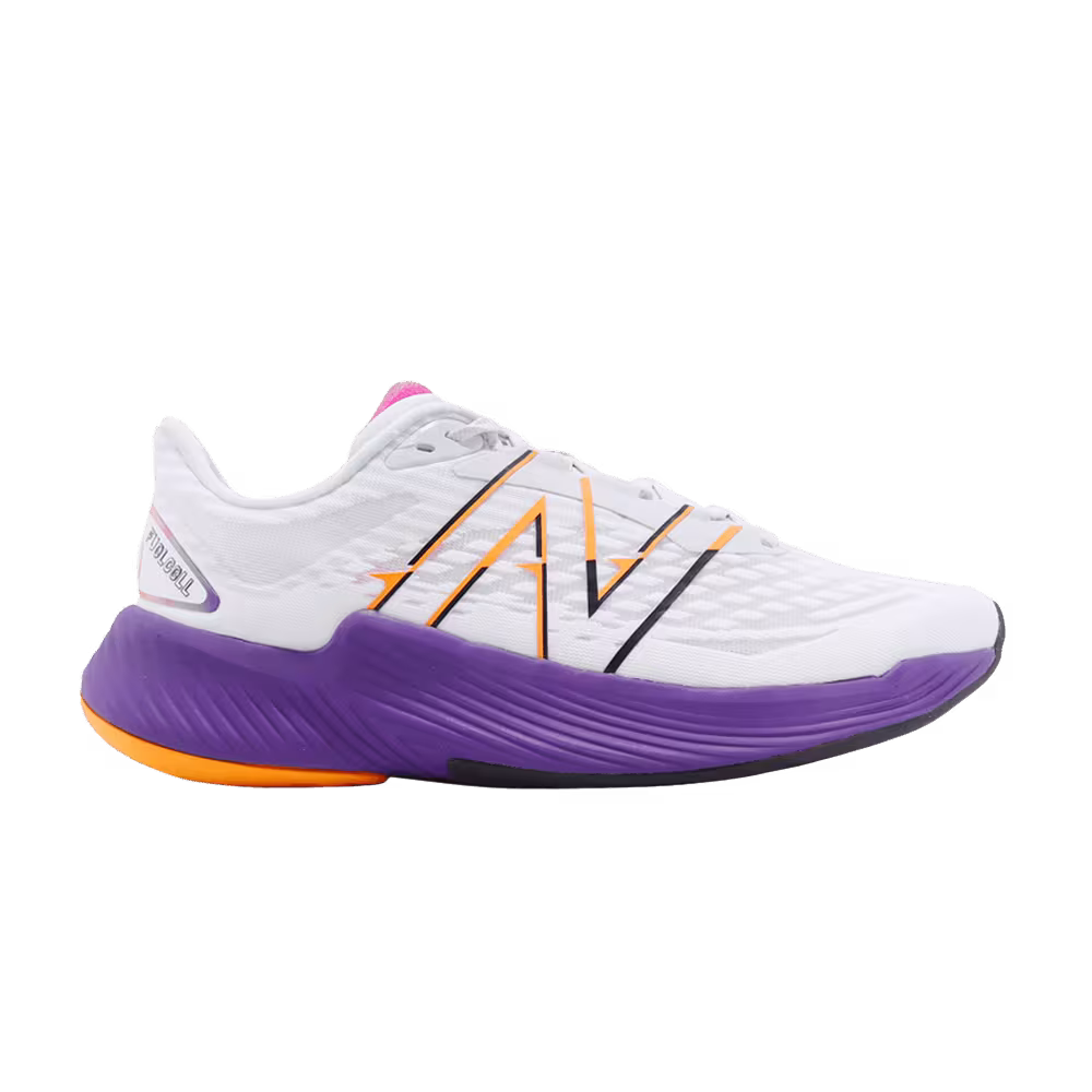 New Balance Women's Fuelcell Prism v2 Wide White Purple Apricot