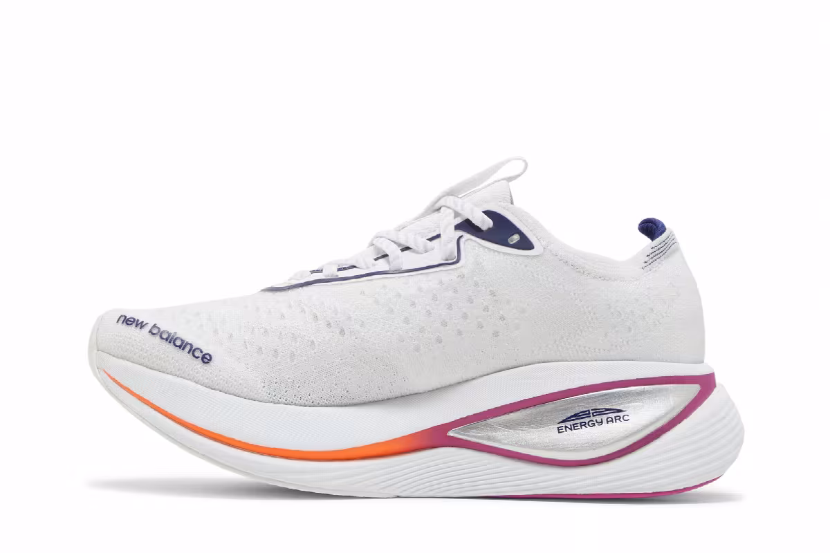 New Balance FuelCell SuperComp 2E Wide White Victory Blue, view 4