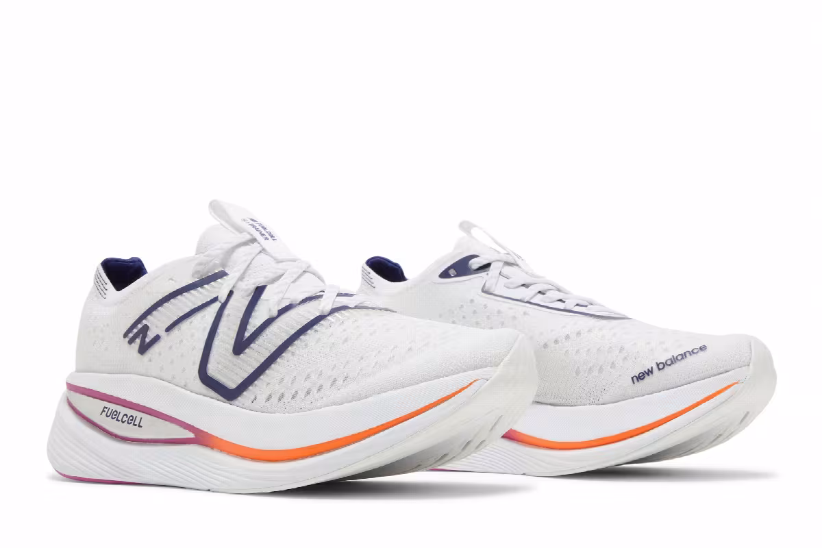 New Balance FuelCell SuperComp 2E Wide White Victory Blue, view 9