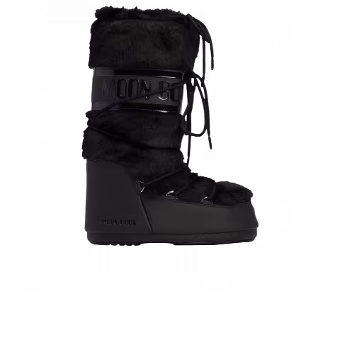 Moon Boot Icon Faux-Fur Boot 'Black'