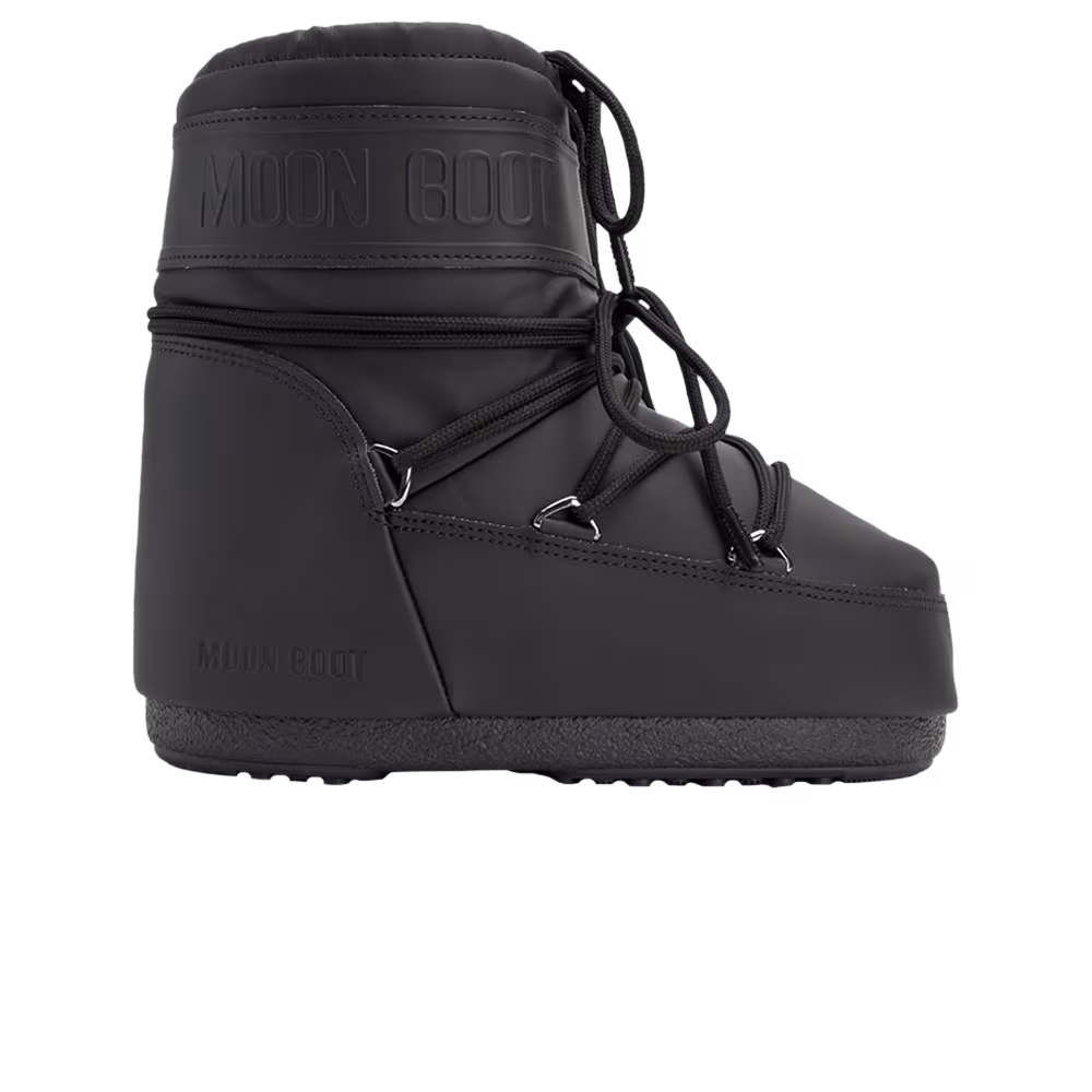 Moon Boot Icon Rubber Low Boot Black