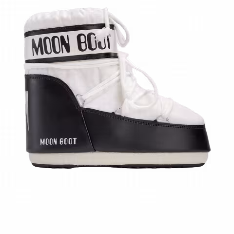 Moon Boot Icon Nylon Low Boot 'White Black'