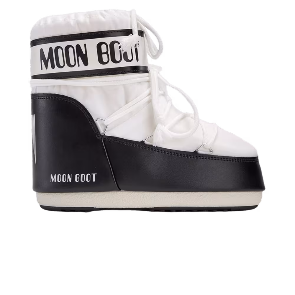 Moon Boot Icon Nylon Low Boot White Black