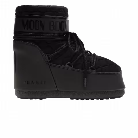 Moon Boot Icon Quilt Low Boot 'Sigma Black'