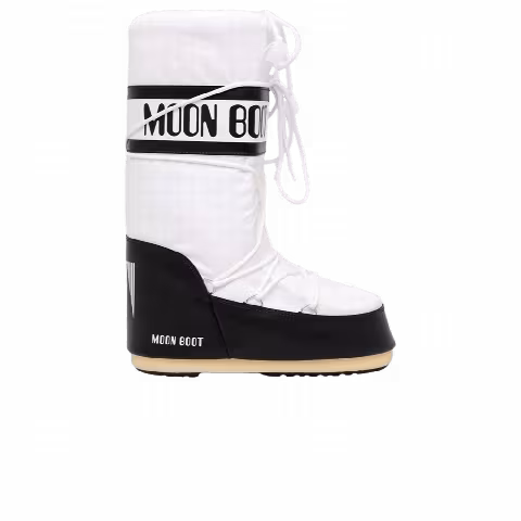 Moon Boot Icon Nylon Boot 'Black White'