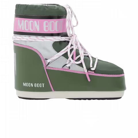 Moon Boot Icon Low Space Racing Boot 'Forest Green'