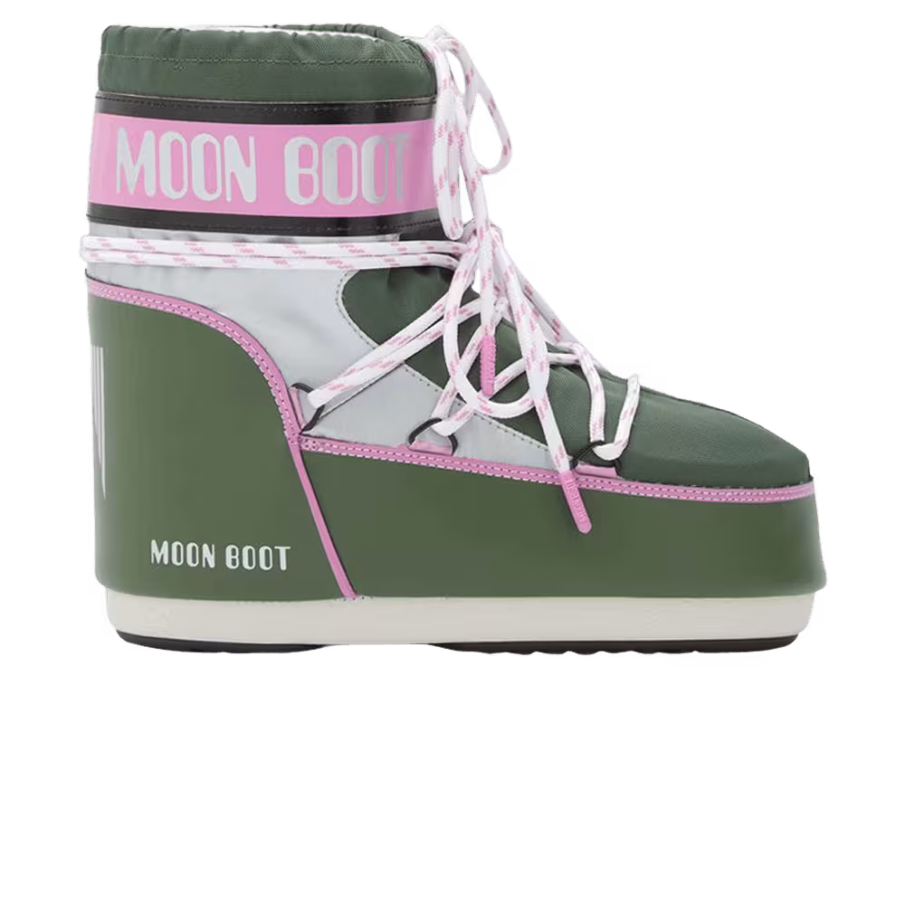 Moon Boot Icon Low Space Racing Boot Forest Green