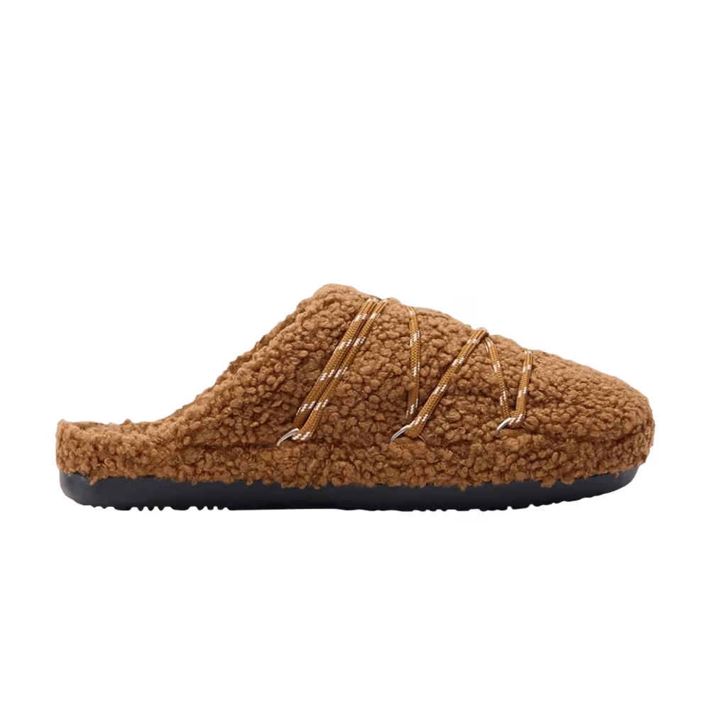 Moon Boot Teddy Slipper Cognac