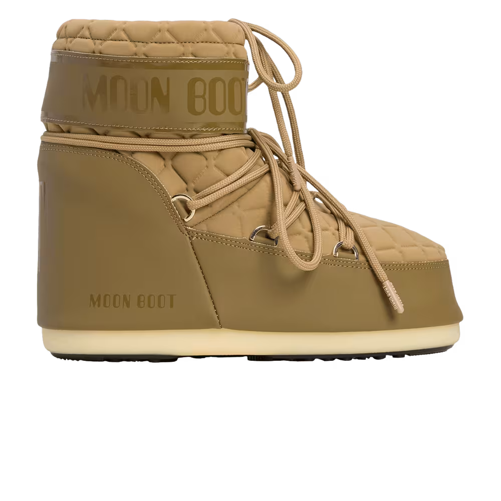 Moon Boot Icon Quilt Low Boot Caramel