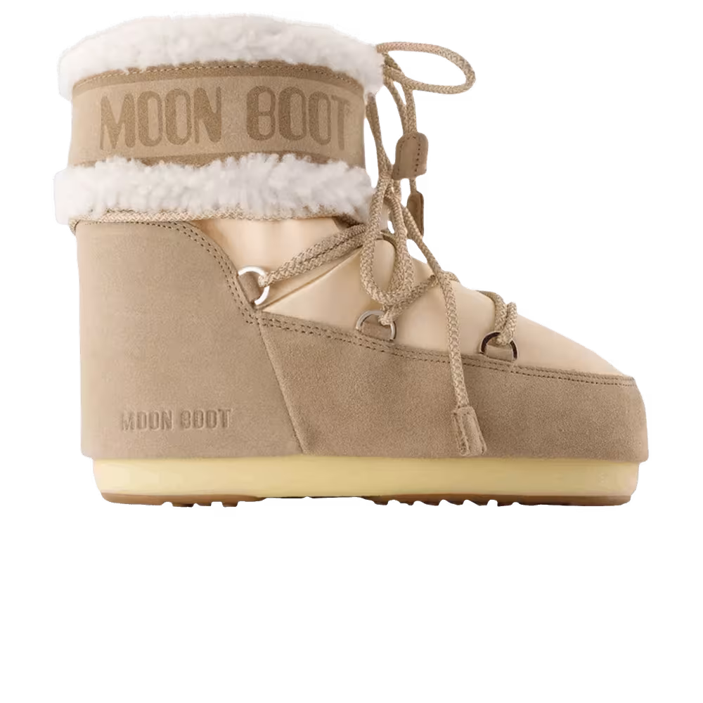 Moon Boot Women's Icon Pearly Plus Boot Low Pale Peach Sand
