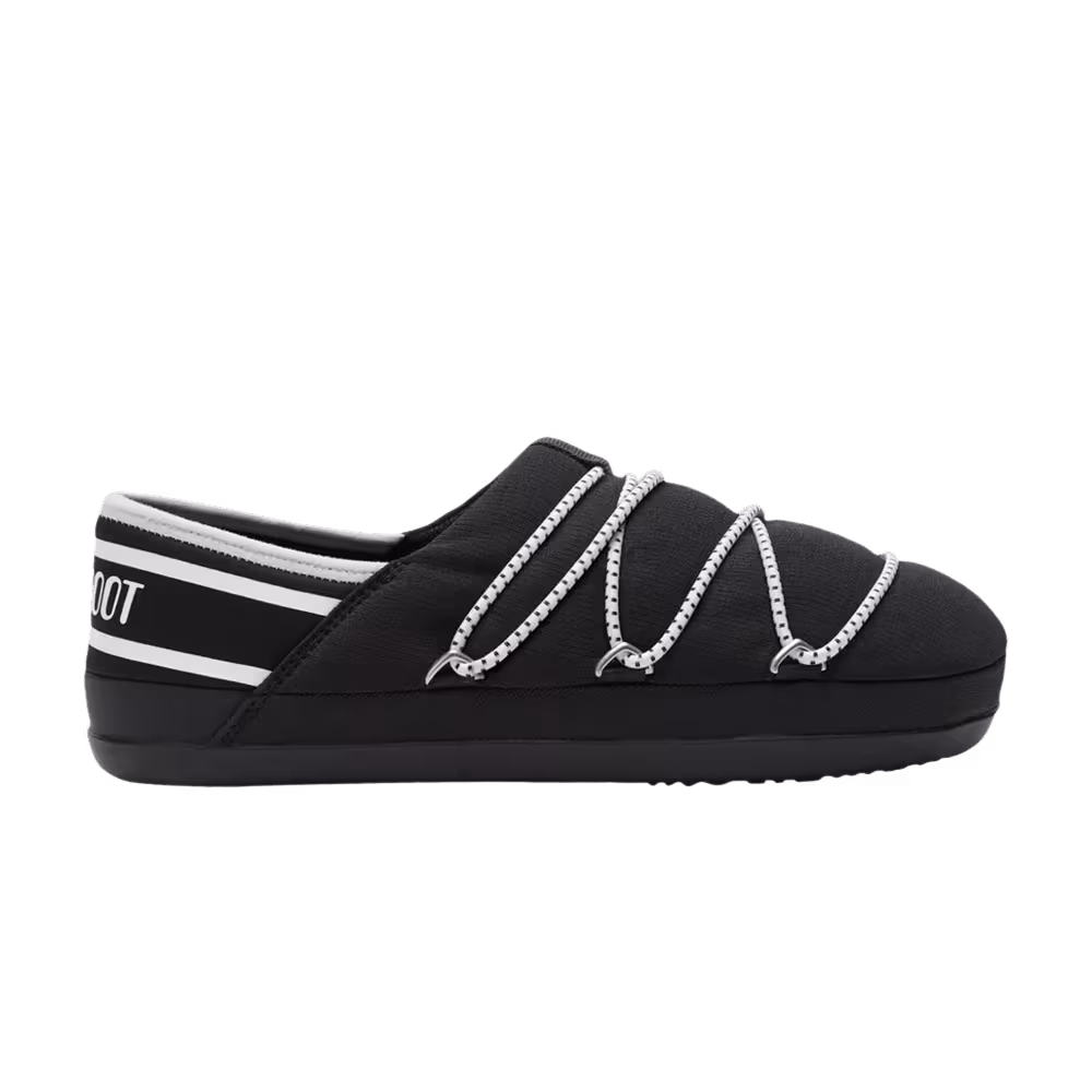 Moon Boot Icon Slipper Black