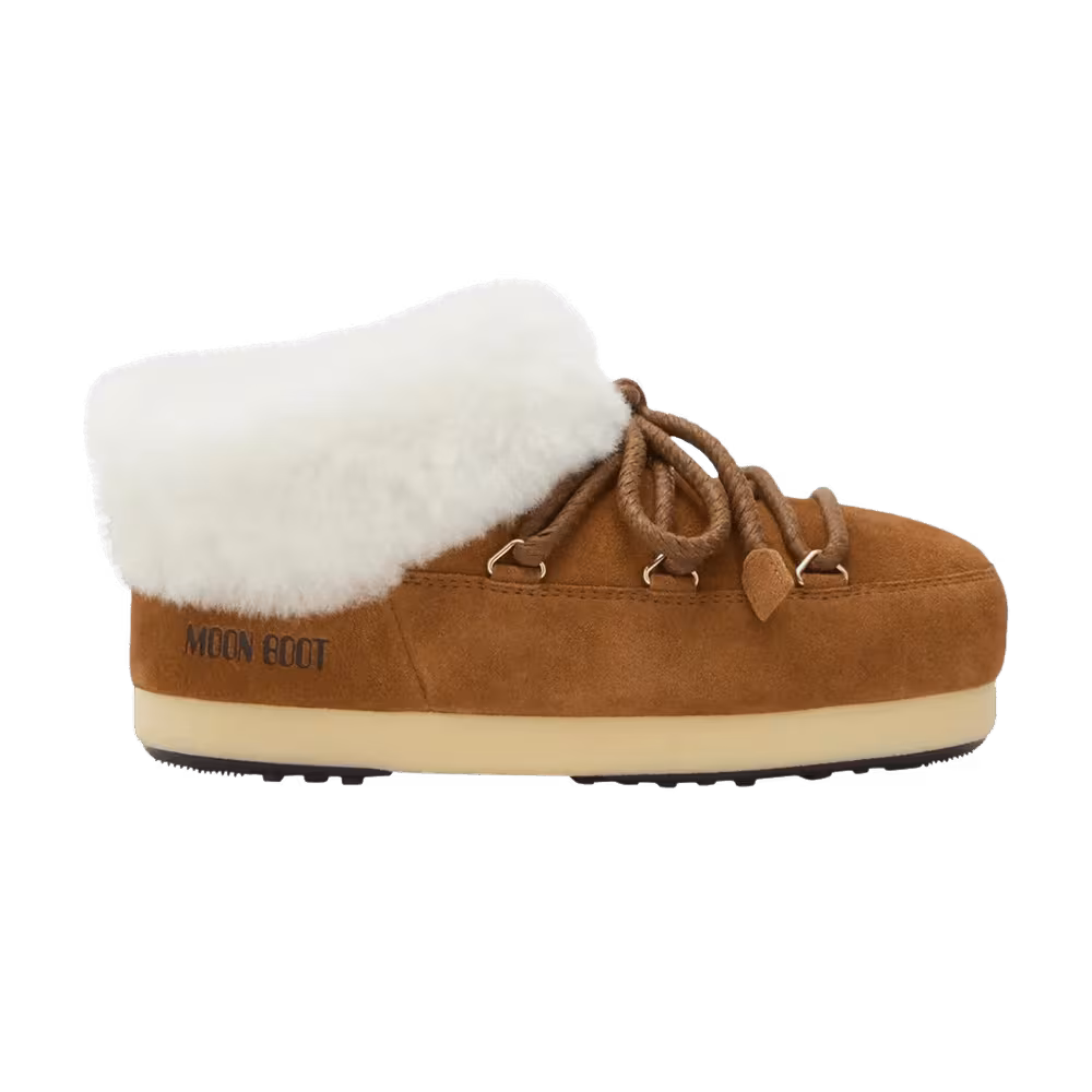 Moon Boot Evx Suede Mule Cognac Natural