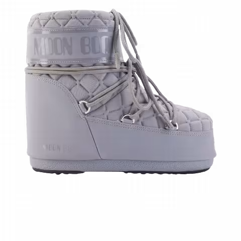 Moon Boot Icon Quilt Low Boot 'Grey'