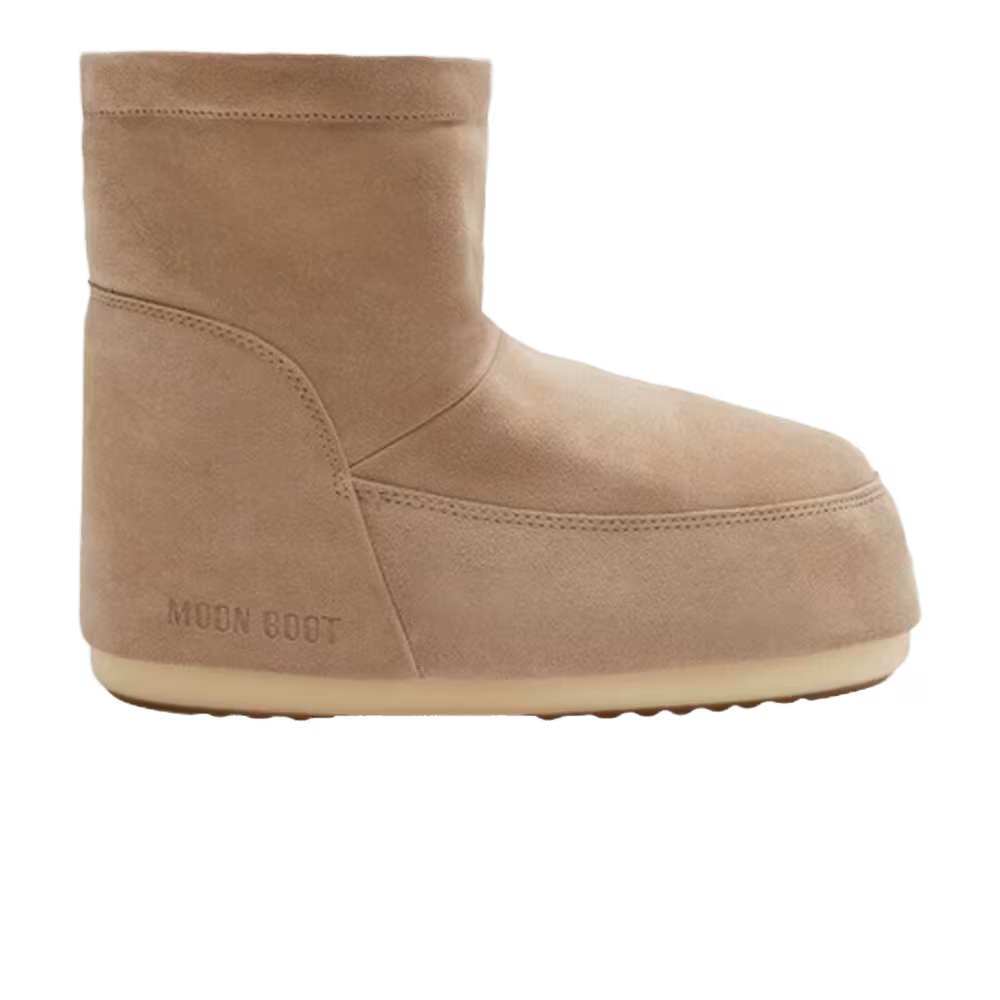 Moon Boot No Lace Suede Boot Cognac
