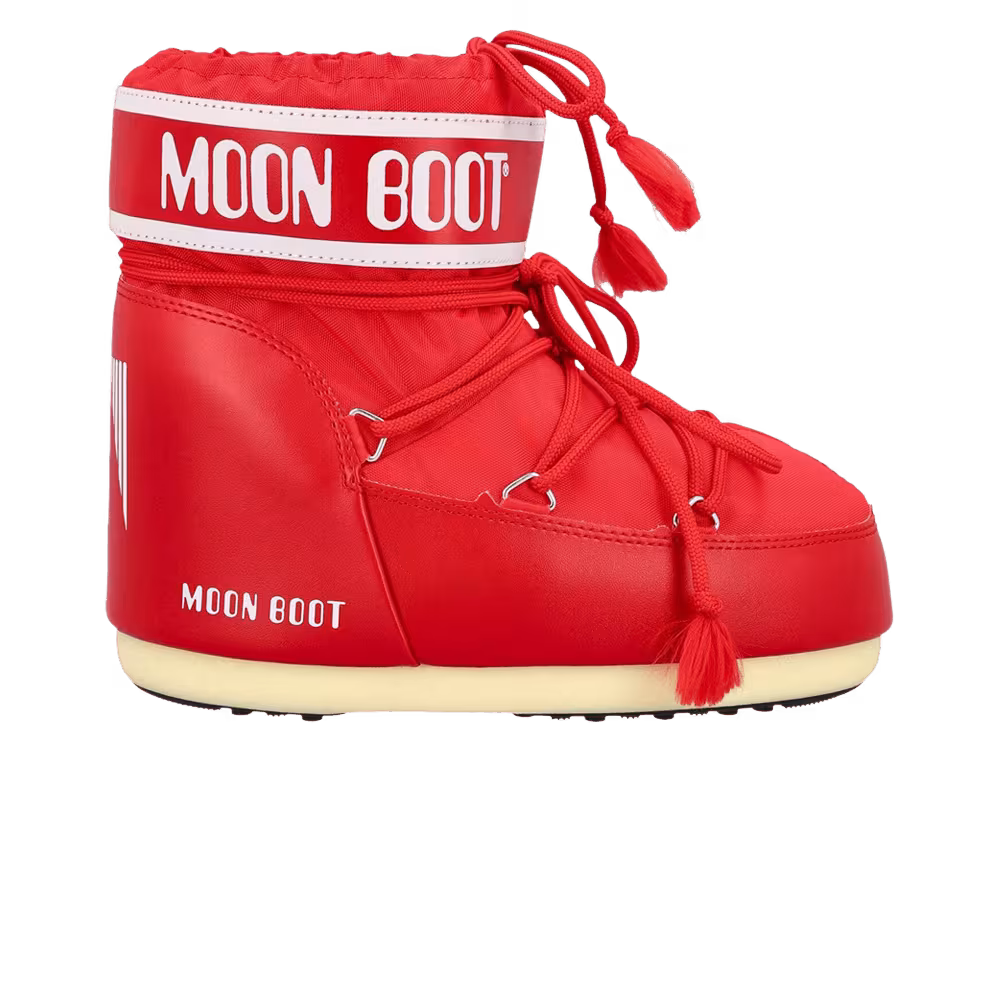 Moon Boot Icon Nylon Low Boot Red