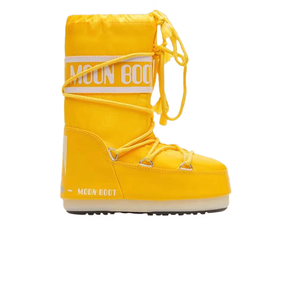 Moon Boot Icon Low Nylon Boot Yellow