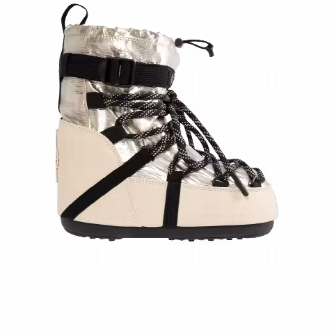 Moncler x Moon Boot Wmns Icon Low Gaiter Snow Boot 'Cream Black'