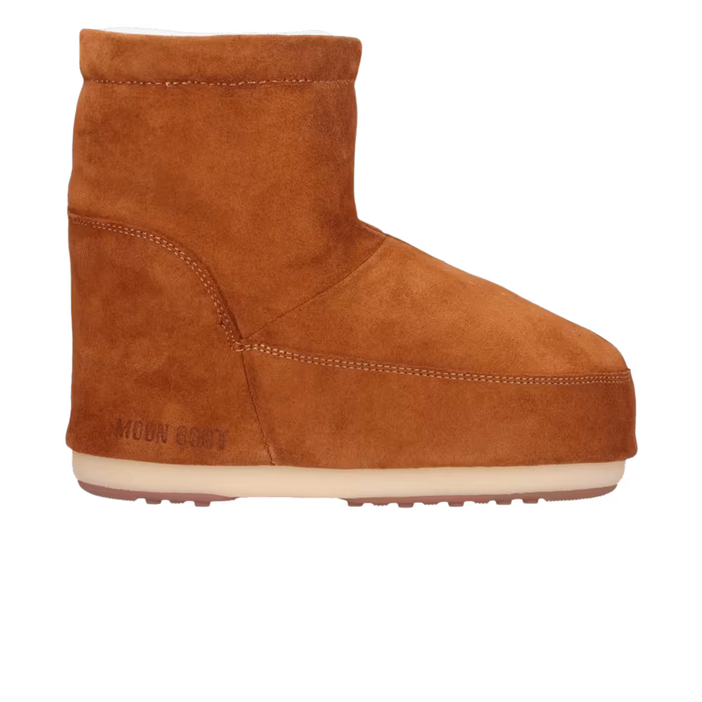 Moon Boot No Lace Suede Boot Tan