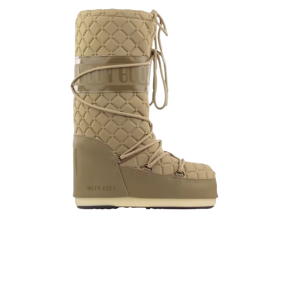 Moon Boot Icon Quilt Boot Cappucino