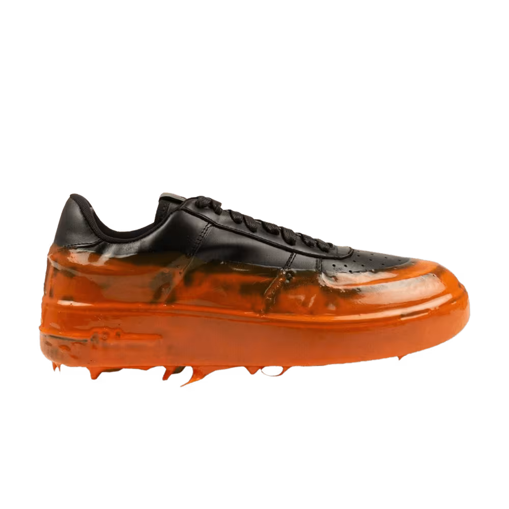 424 Low Sneaker Wax Drip - Black Burnt Orange