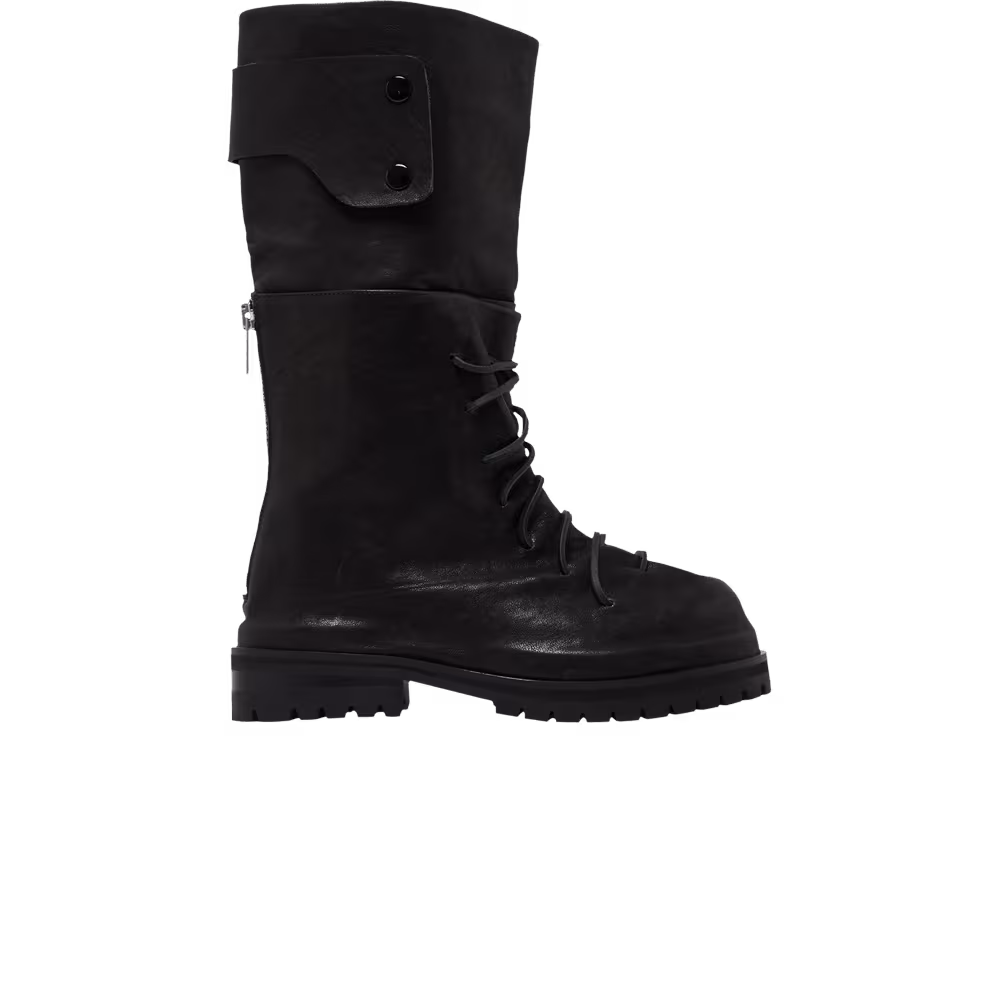 424 Marathon Lace Up High Boot Black