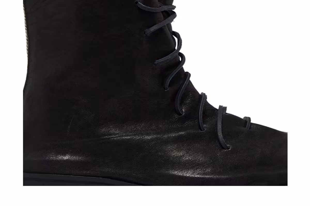 424 Marathon Lace Up High Boot Black, view 3